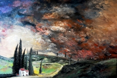 (obraz 10)  Olejl na płótnie 70 x 50 cm werniksowany. (Jest dostępny)