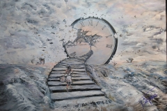 (obraz 18). Akryl na płótnie 70 x 50 cm werniksowany. (brak)