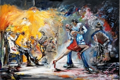 (obraz 13) Akryl na płótnie 70 x 50 cm werniksowany. (brak)