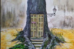 (obraz 20) Akryl na płótnie 50 x 40 cm werniksowany. (brak)