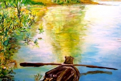 (obraz 47)  Akryl na płótnie 70 x 50 cm werniksowany. (Brak)