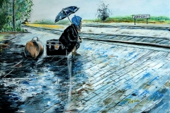 (obraz 45) . Akryl na płótnie 70 x 50 cm werniksowany. (Brak)