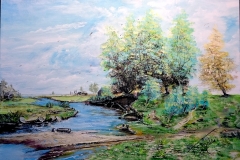 (obraz 42)  Akryl na płótnie 70 x 50 cm werniksowany. (Brak)