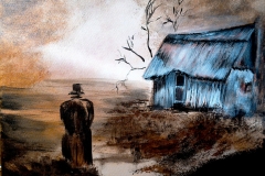 (obraz 41)  Akryl na płótnie 40 x 30 cm werniksowany. (Brak)