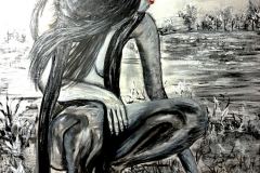 (obraz 33) Akryl na płótnie 70 x 50 cm werniksowany. (Brak)