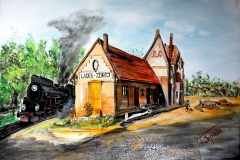 (obraz 29) Akryl na płótnie 70 x 50 cm werniksowany. (brak)