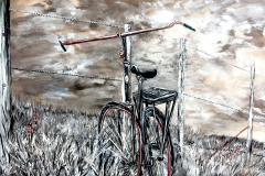 (obraz 26). Akryl na płótnie 70 x 50 cm werniksowany. (brak)