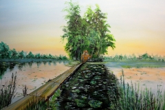 (obraz 24) Akryl na płótnie 100 x 70 cm werniksowany. (brak)