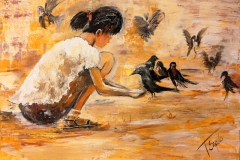 (obraz 23) Akryl na płótnie 70 x 50 cm werniksowany. (brak)