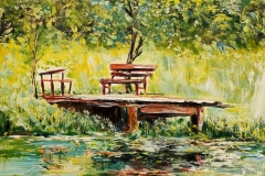 staw/ 70x50 / akryl/  werniksowany